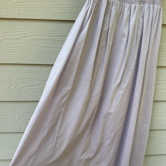 REFORMATION Noreen Smocked Ruffle Dress Midi - Picture 11 of 12